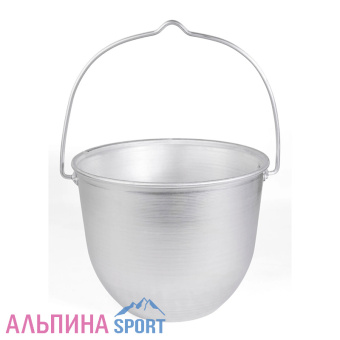 Котелок костровой СЛЕДОПЫТ конический, 4,5 л, алюминий_v04