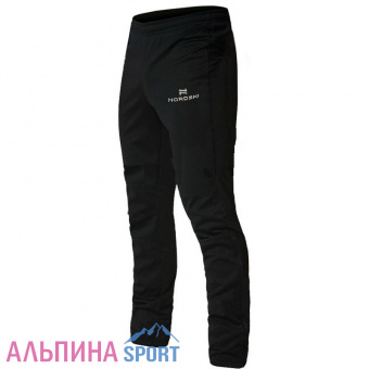 Лыжные-разминочные-брюки-NordSki-Base-Black-мужские-NSM307100---SKIRUNNER.RU