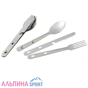 Набор столовых приборов СЛЕДОПЫТ нерж. (ложка, вилка, нож)