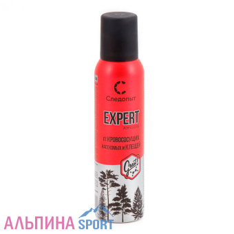 Репеллент СЛЕДОПЫТ EXPERT GREAT FORMULA от всех видов летающих насекомых и клещей 150мл_site_v01