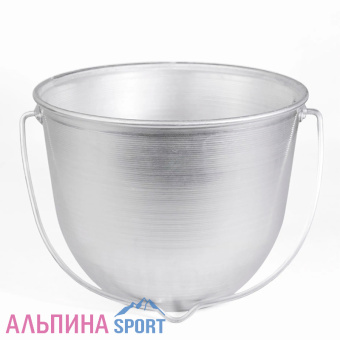 Котелок костровой СЛЕДОПЫТ конический, 4,5 л, алюминий_v05