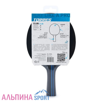 Ракетка для настольного тенниса Torres Club 4 для тренировок_v02