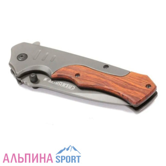 Нож туристический СЛЕДОПЫТ деревянная ручка 100 мм_v07