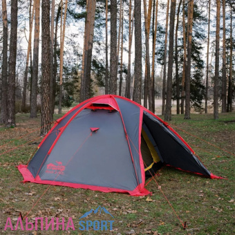 Палатка Tramp Rock 4 V2 серый_v02