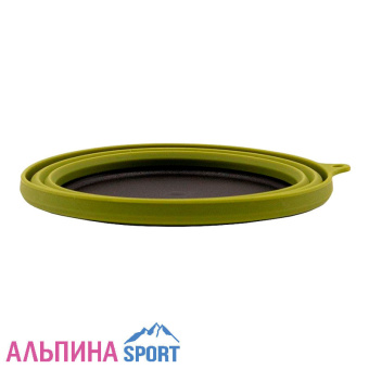 Tramp тарелка силиконовая с пласт. дном 15-15-8,5 оливковый_Site_v03