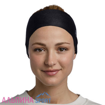 Повязка Buff Thermonet Headband Solid Black_v02