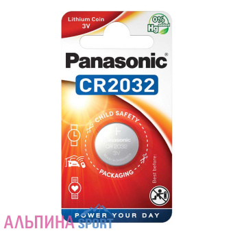 Батарея Panasonic CR2032 литиевая-1