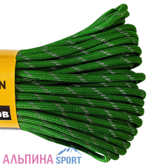 Паракорд З2пр. ПА d 4мм светоотражающий Светло-Зеленый_v02